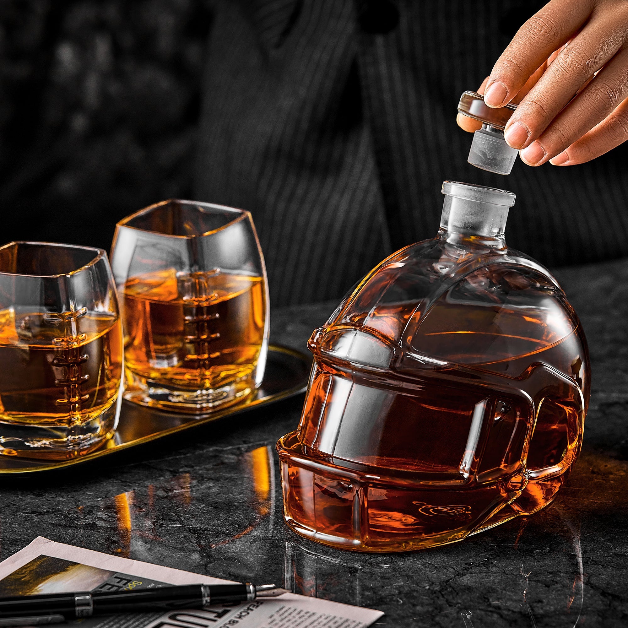 Football Whiskey Decanter