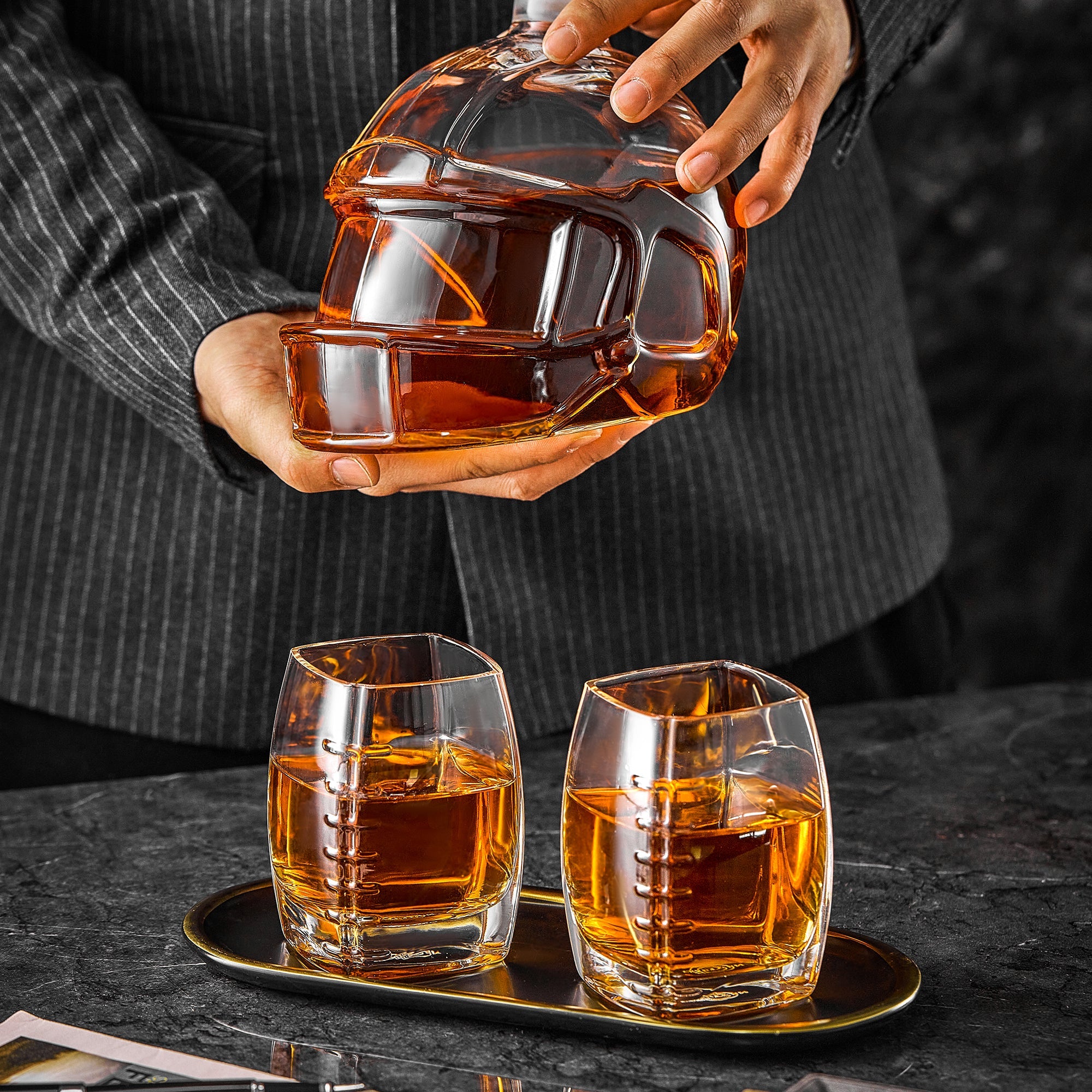 Football Whiskey Decanter