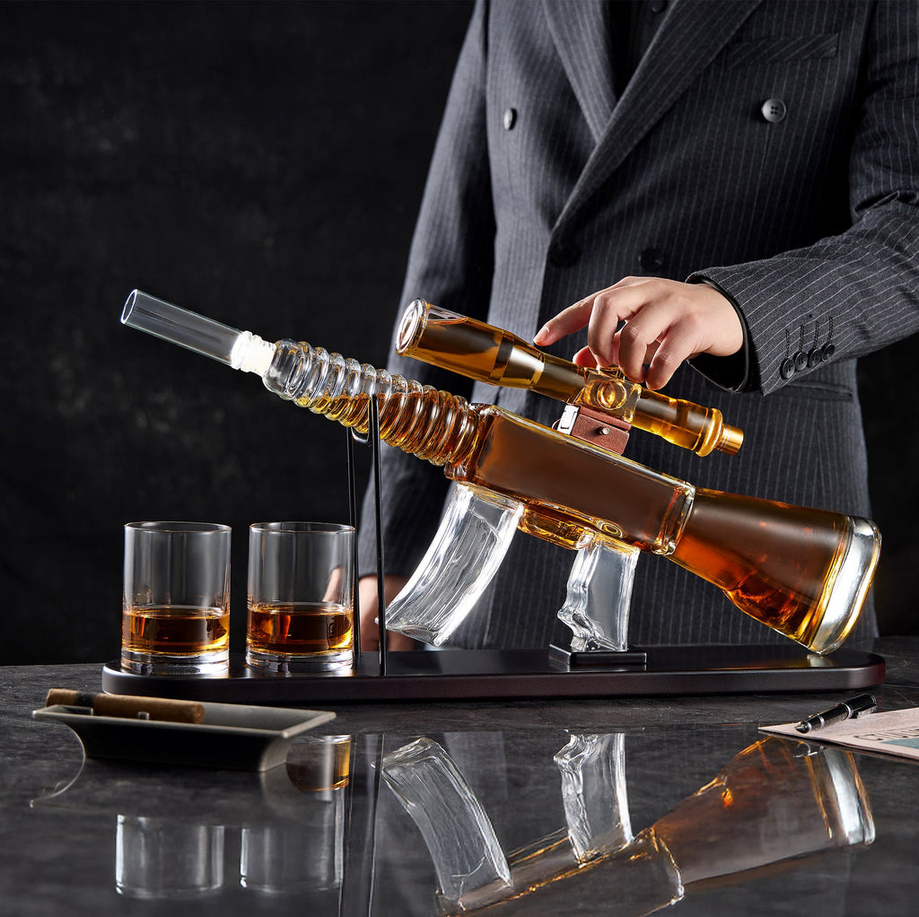Rifle Whiskey Decanter Set