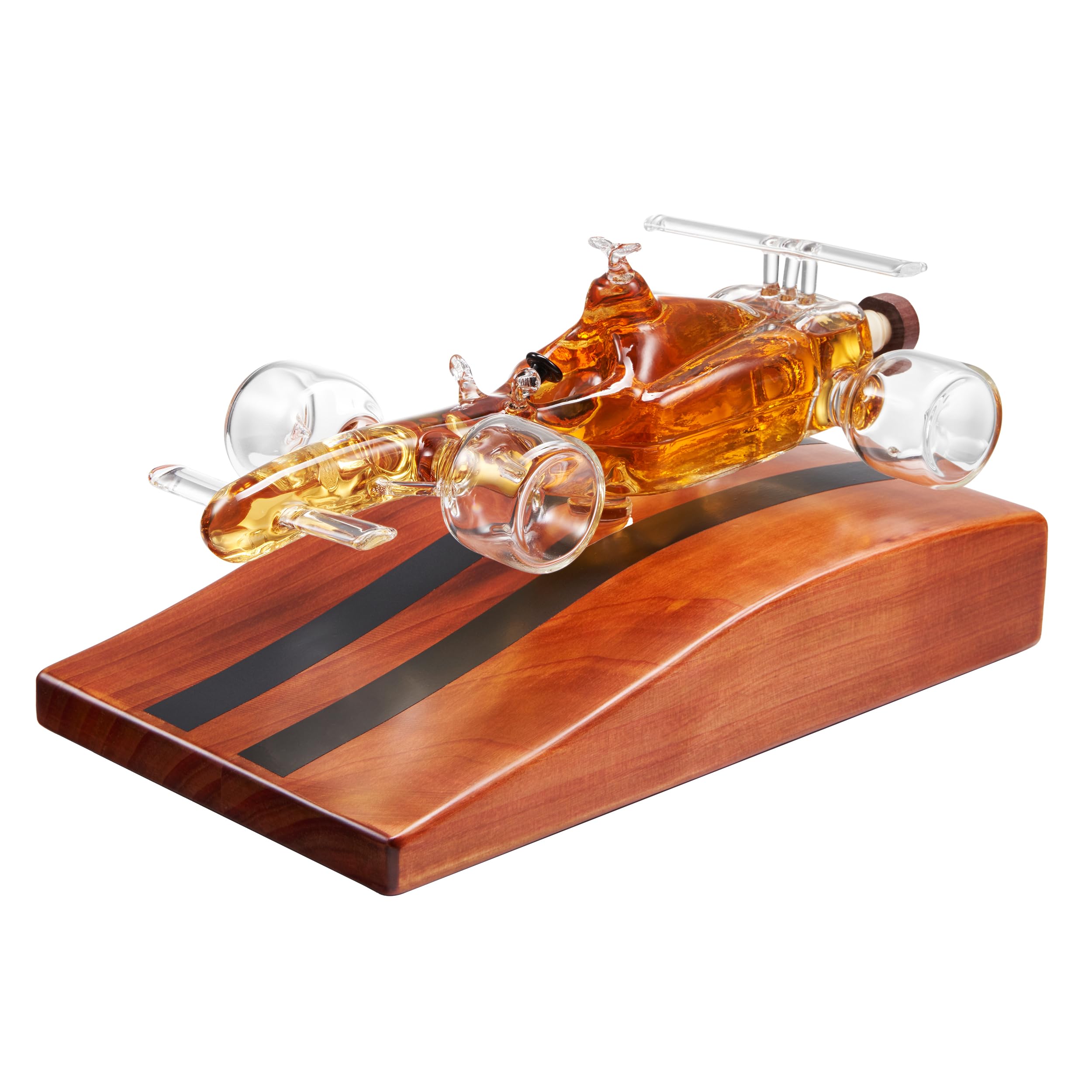 F1 Racecar Whiskey Decanter - 8.12oz - Scotch, Bourbon, Liquor Decanter for Car Lovers, Formula 1 One, Racing Enthusiasts - Unique Whisky Car Bottle, Gift for Men, Barware Decor, Novelty for Home Bar-0