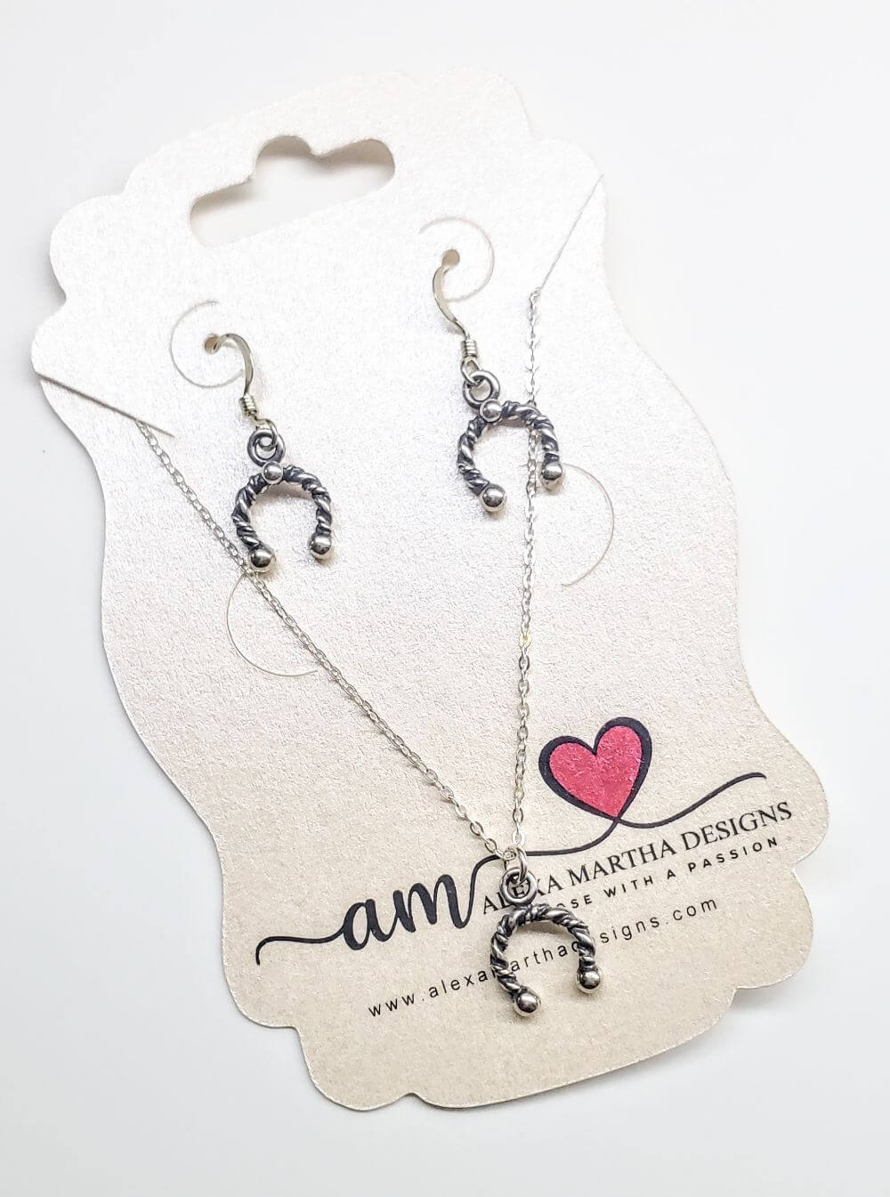 Handmade Sterling Silver Horseshoe Jewelry Limited Edition