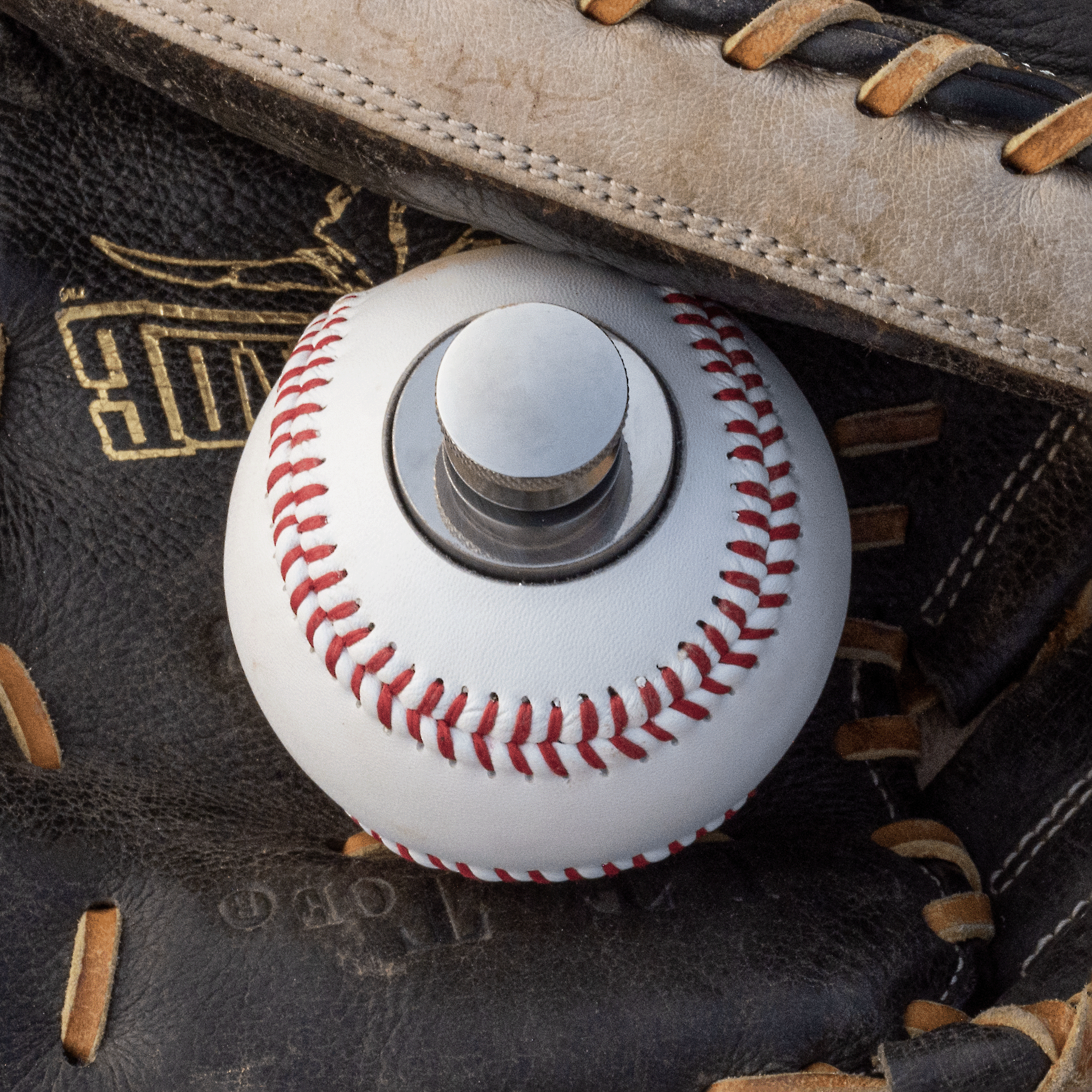 Baseball Flask, Made from a Real Baseball