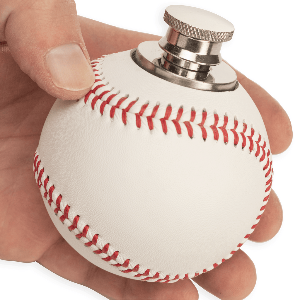 Baseball Flask, Made from a Real Baseball