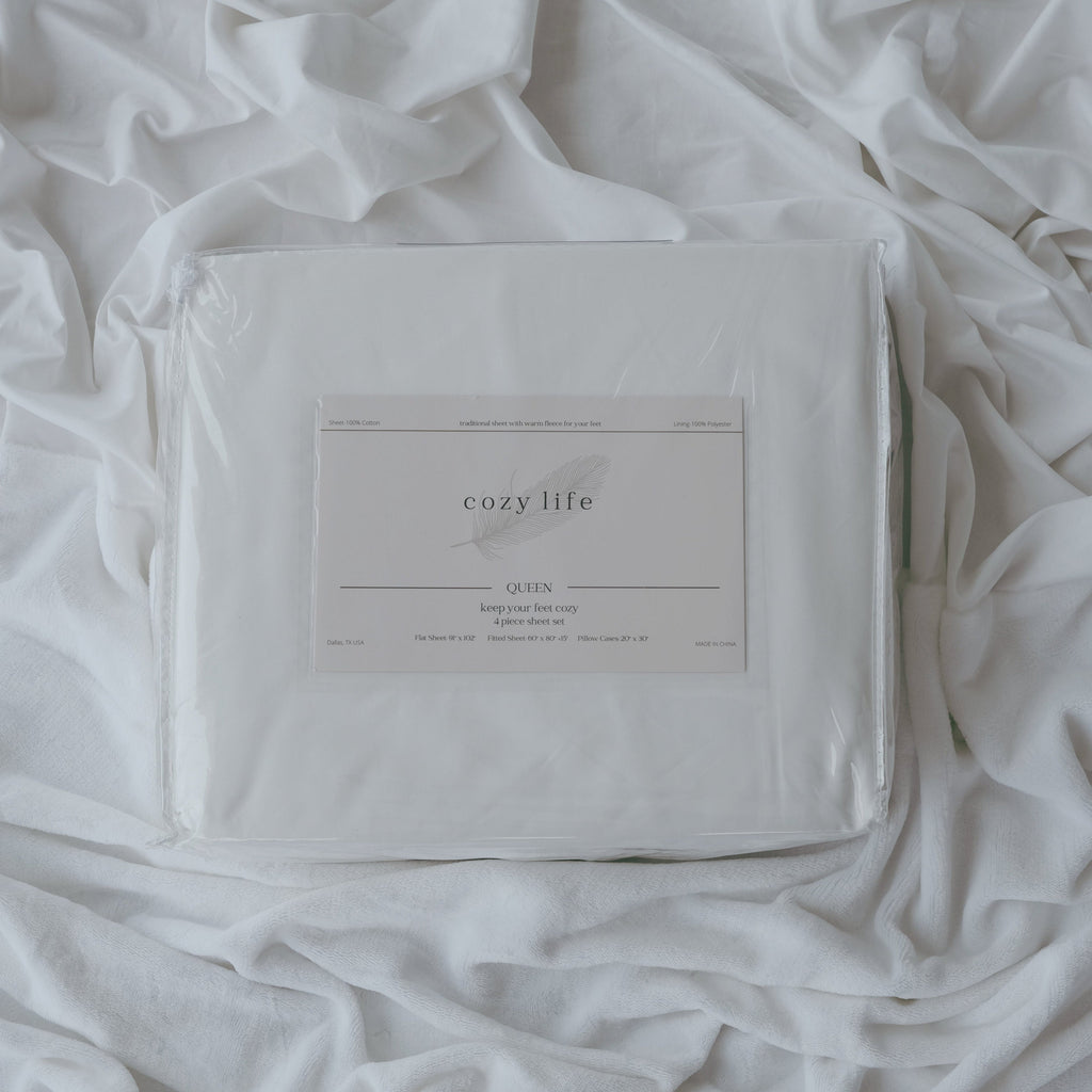 CozyLife Signature Balanced Foot Warmth Bed Sheet Set