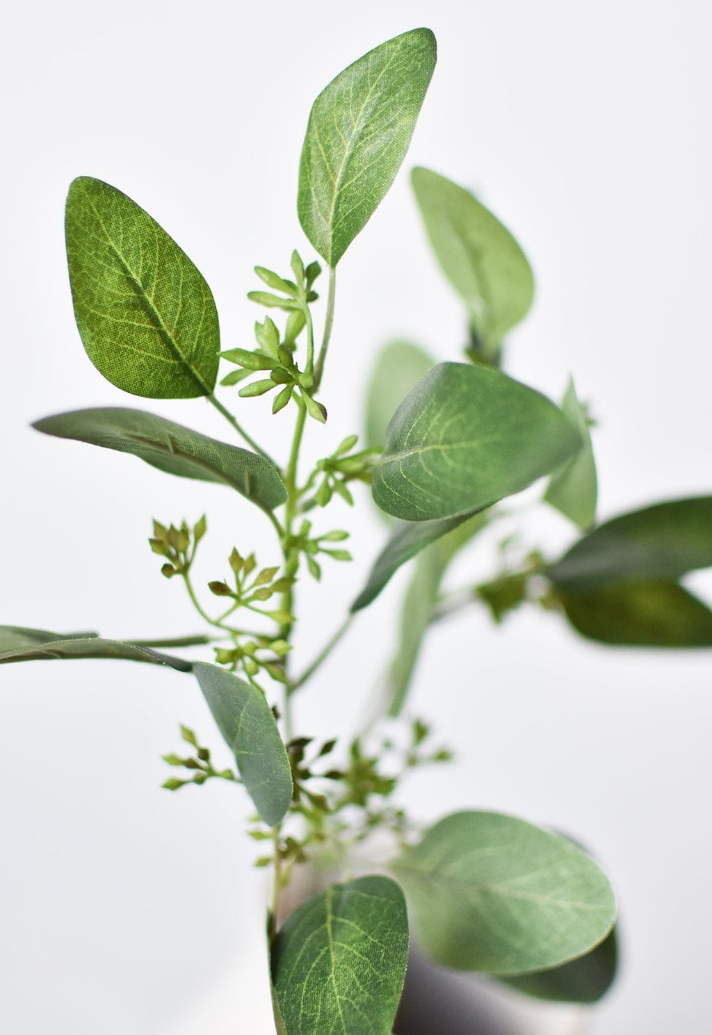 18" Faux Seeded Eucalyptus Stem