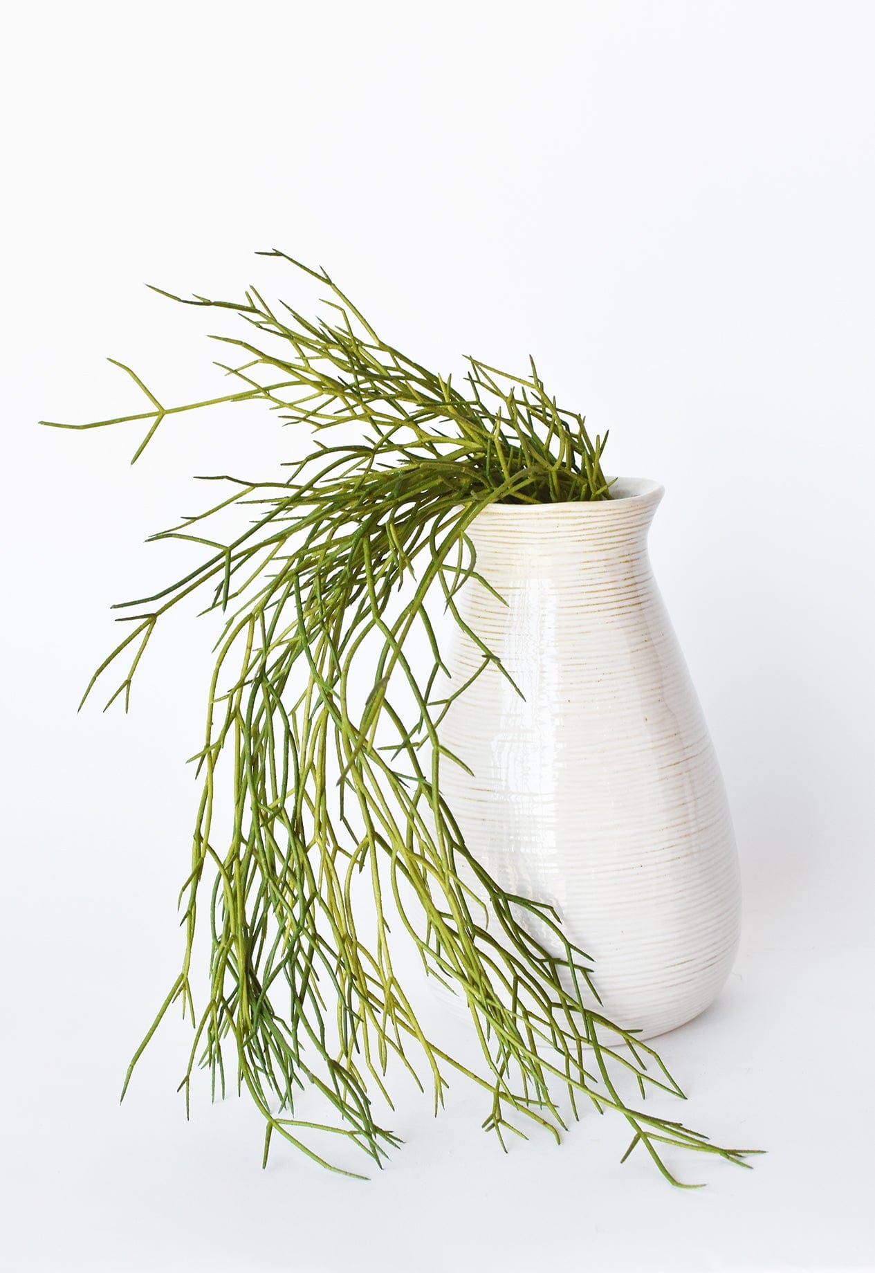 24" Faux Pencil Cactus Hanging Succulent Bush