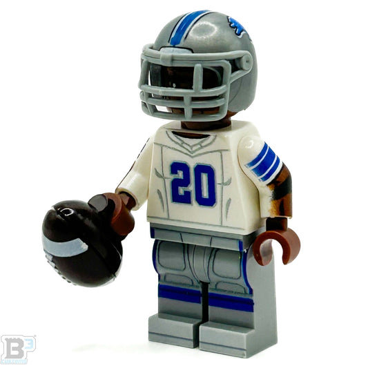 #20 RB Barry Detroit Lions Football Player Minifig - B3 Customs