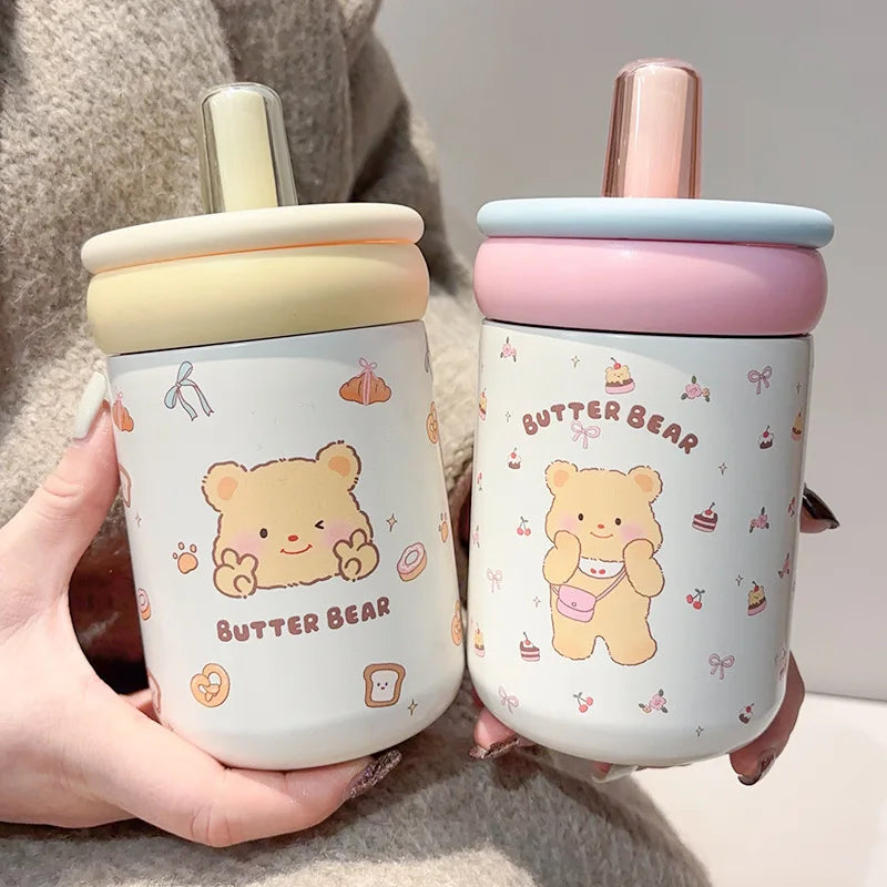 Butter Bear Thermos Cups