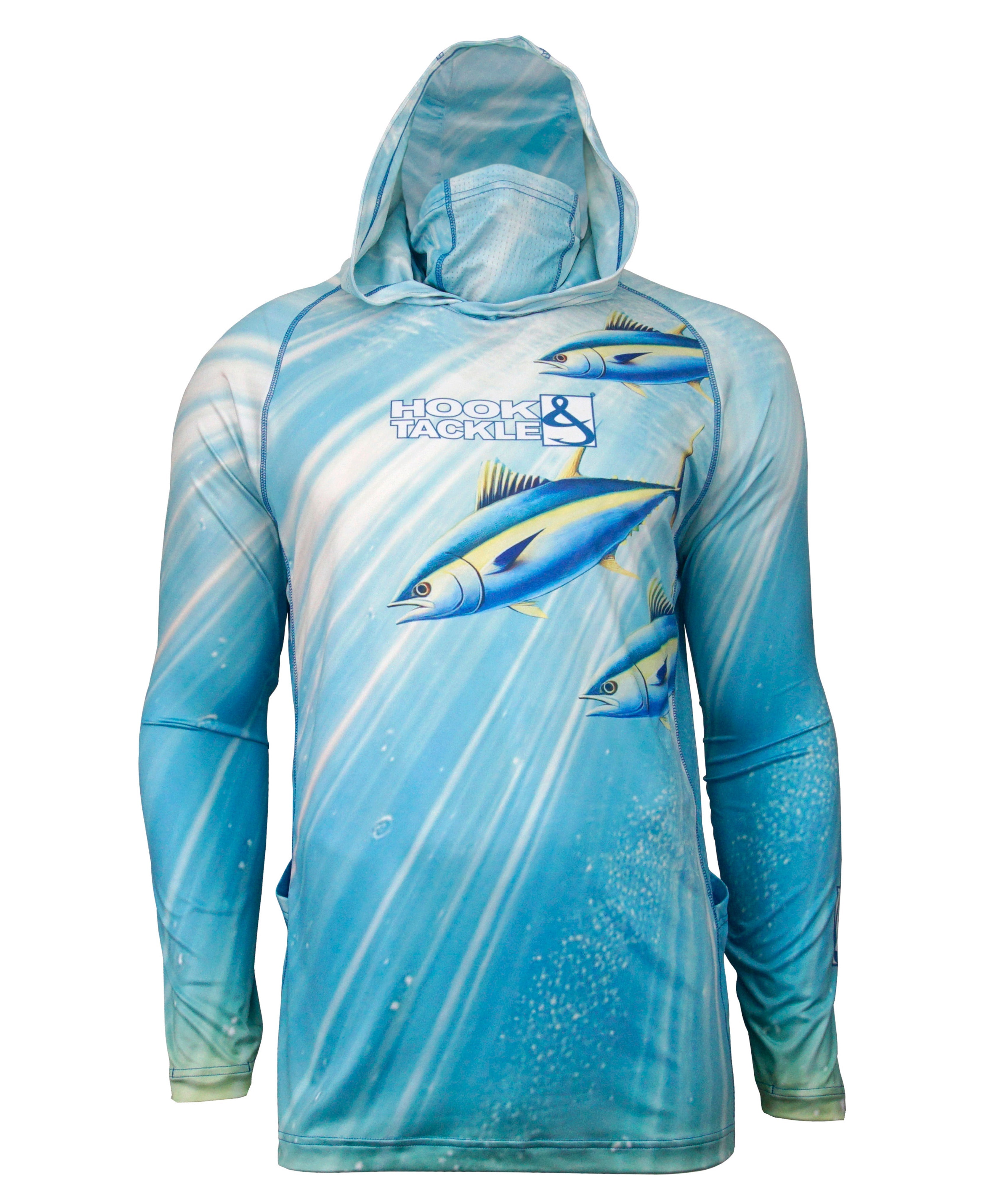 Men's Tuna Abyss UV Fishing Hoodie Gaiter L/S