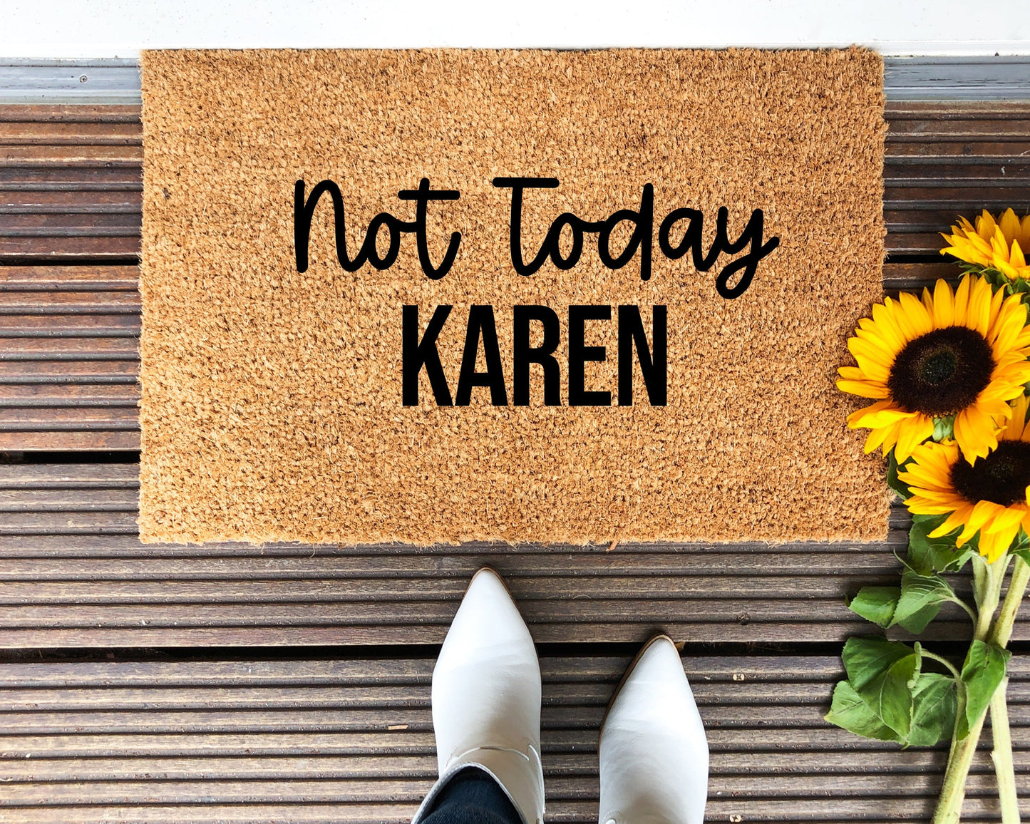 Not Today Karen Doormat