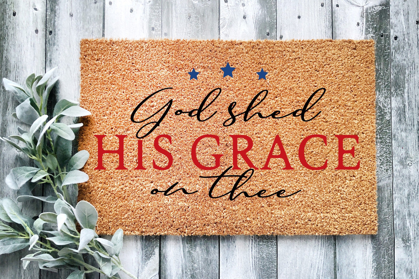 God Shed His Grace On Thee Doormat