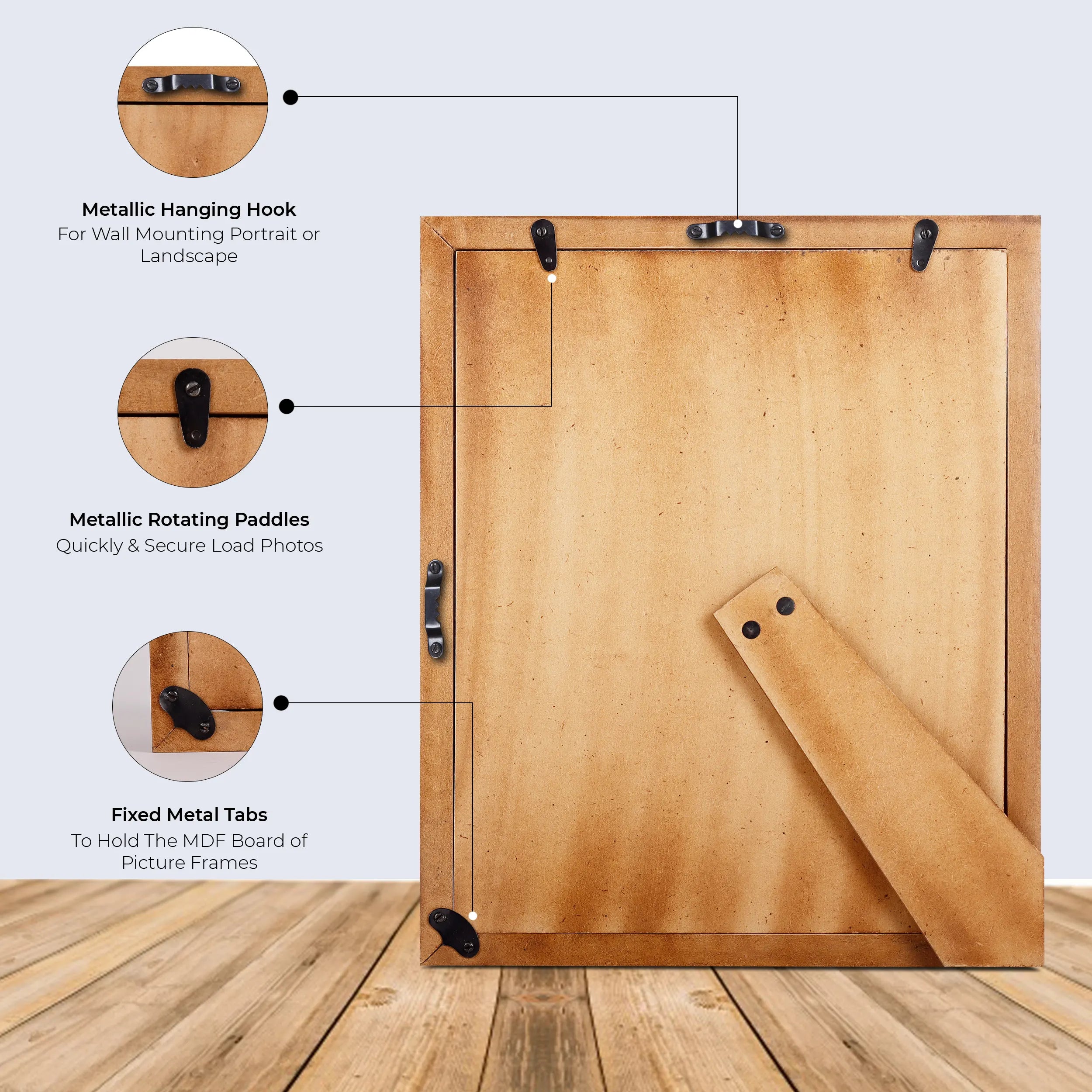 Picture Frame Mother of Pearl Collection  Pack of 2 Pink - 3 Sizes