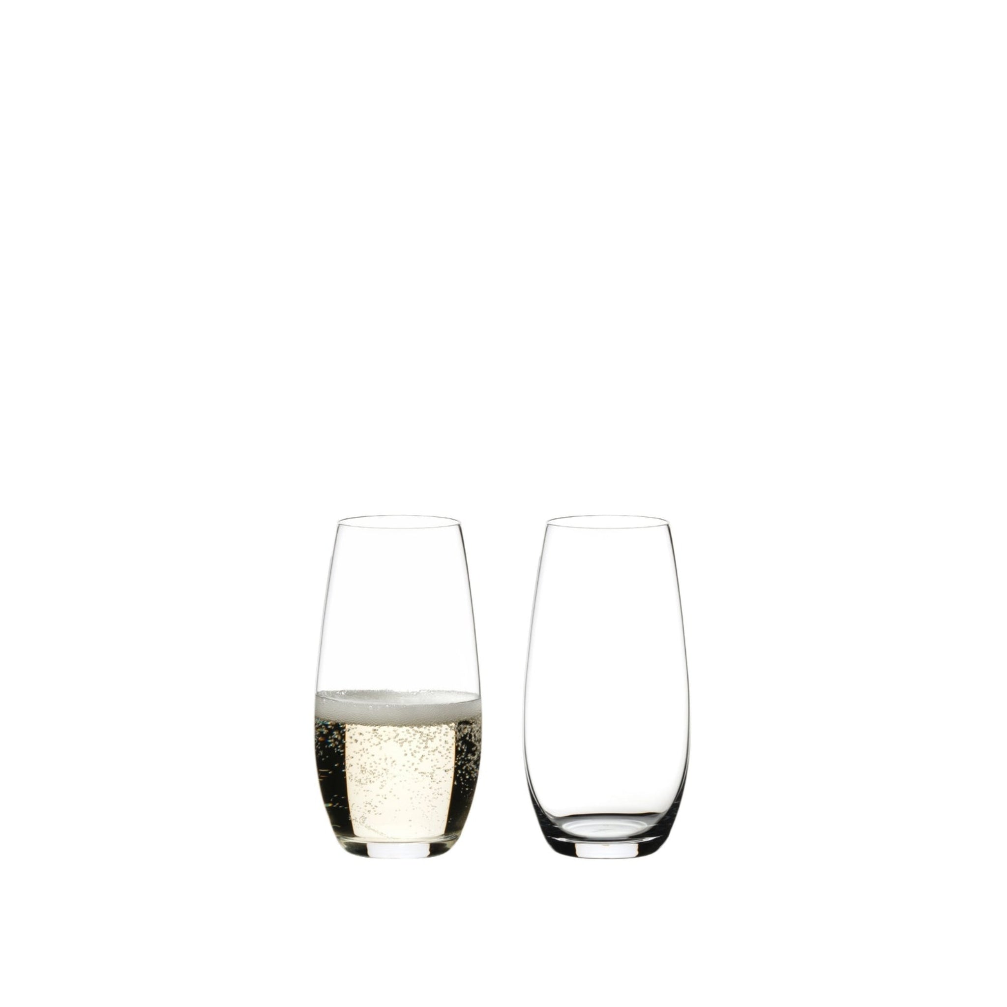 Riedel Flute O Champagne (414/28) – Set of 2 Stemless Crystal Glasses