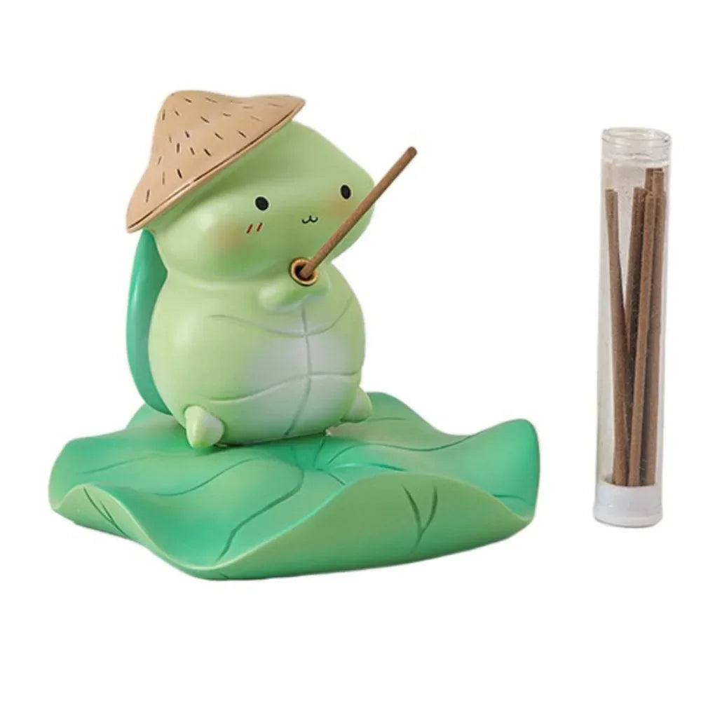Kawaii Frog Phone Stand & Incense Holder