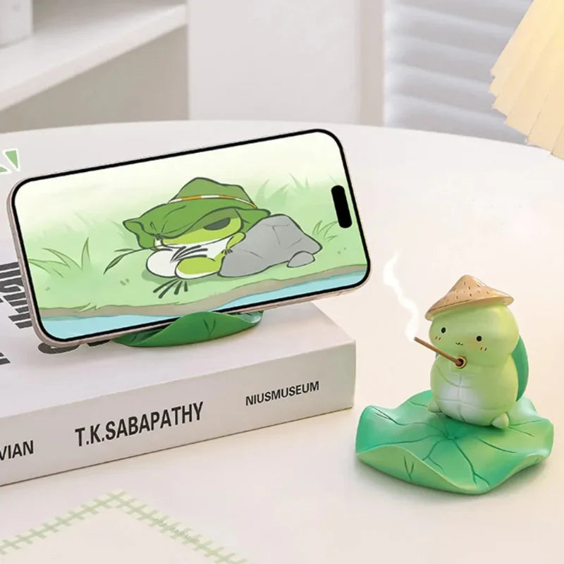Kawaii Frog Phone Stand & Incense Holder