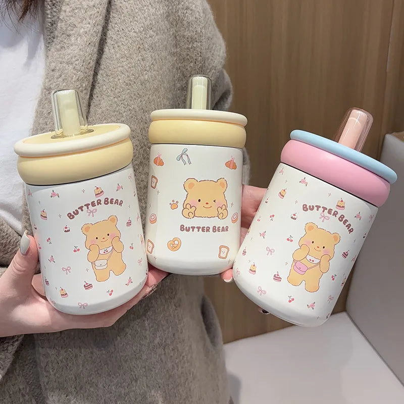 Butter Bear Thermos Cups