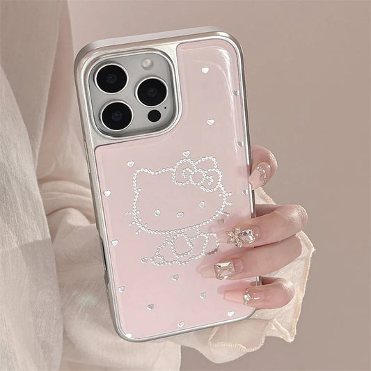 Luxury Plating Candy Cute Hello Kitty Phone Case
