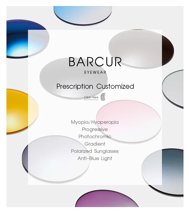 BARCUR Polarized Sunglasses for Men - UV400 Gradient Lens Oval Frame