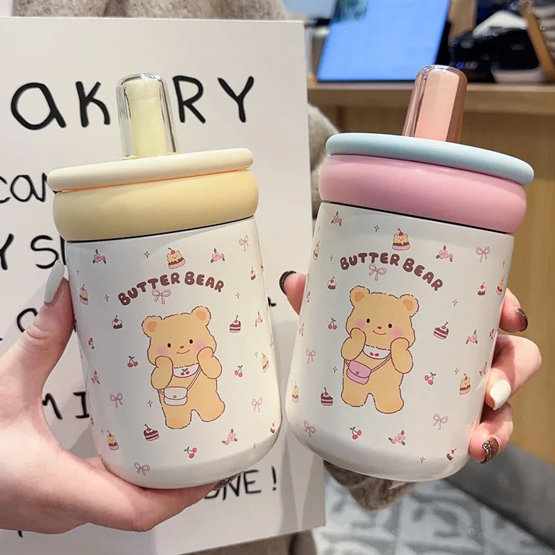 Butter Bear Thermos Cups
