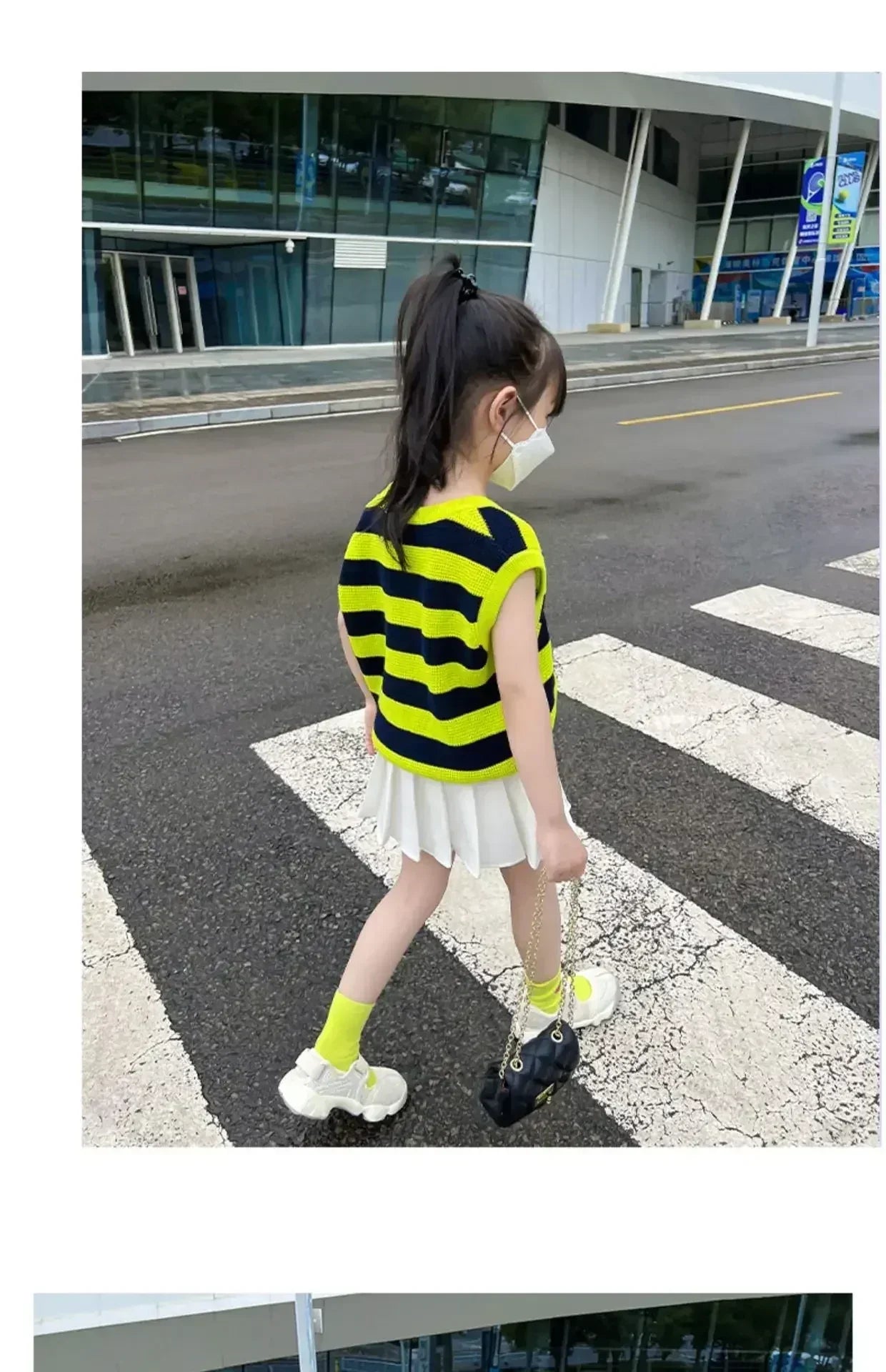 1pcs Spring Summer Girls Pleated Skirt Students Elastic A-line Skirt Kids College Style jk Skirts Childrens Fashion Short Skirts
