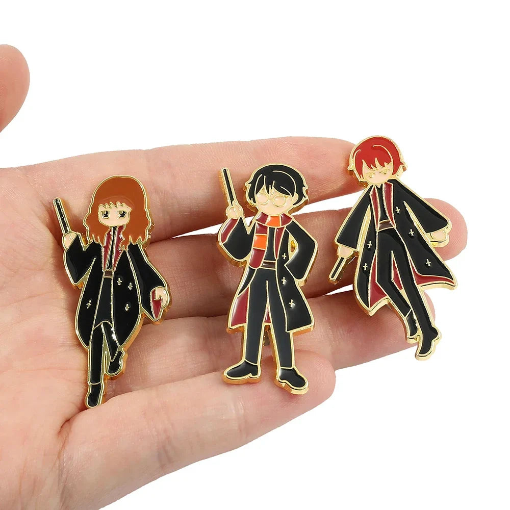 Cartoon Character Enamel Pin Set - Brooch Jewelry Gift