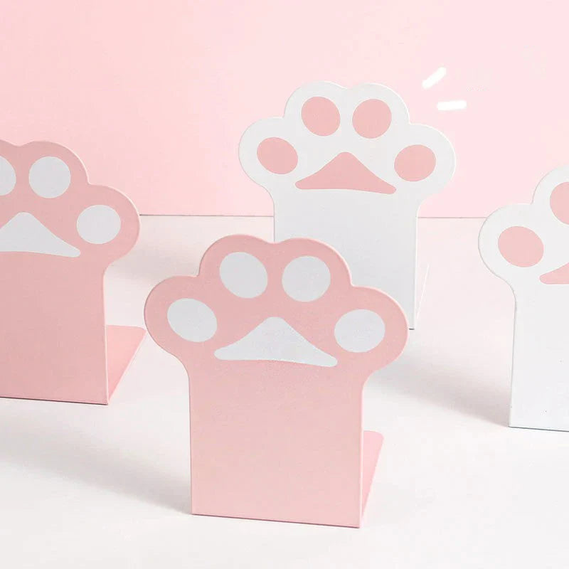 Kawaii Cat Paw Bookends