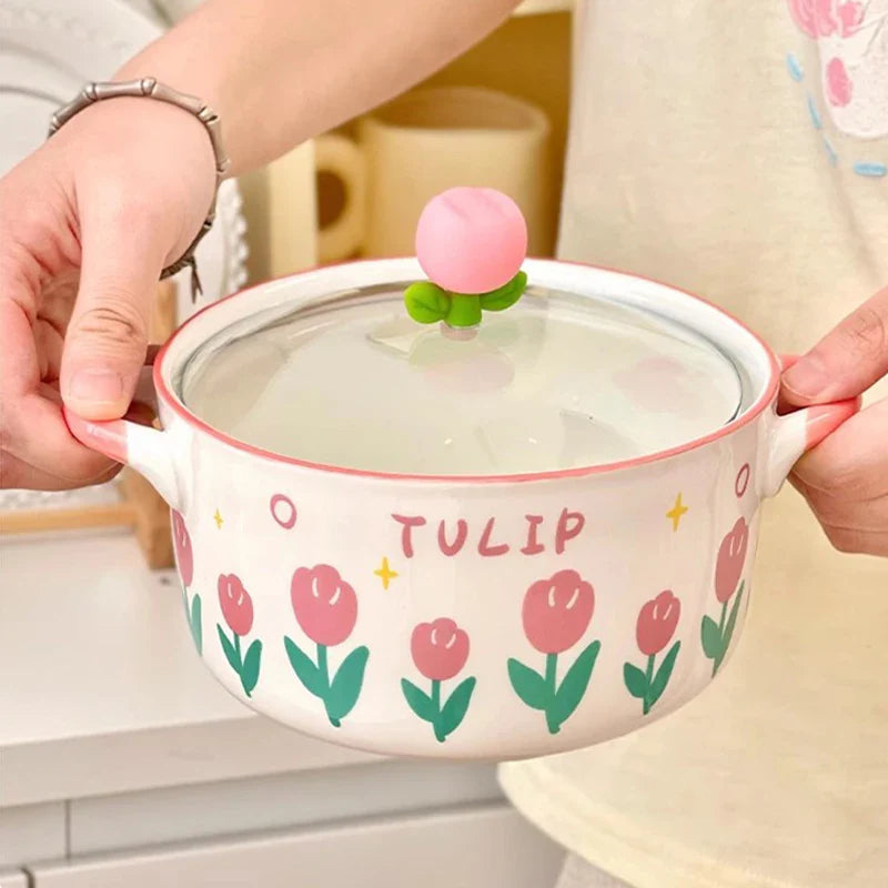Kawaii Flower Ramen Bowl