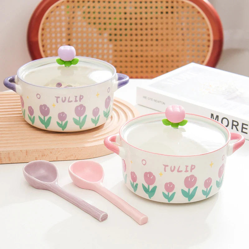 Kawaii Flower Ramen Bowl