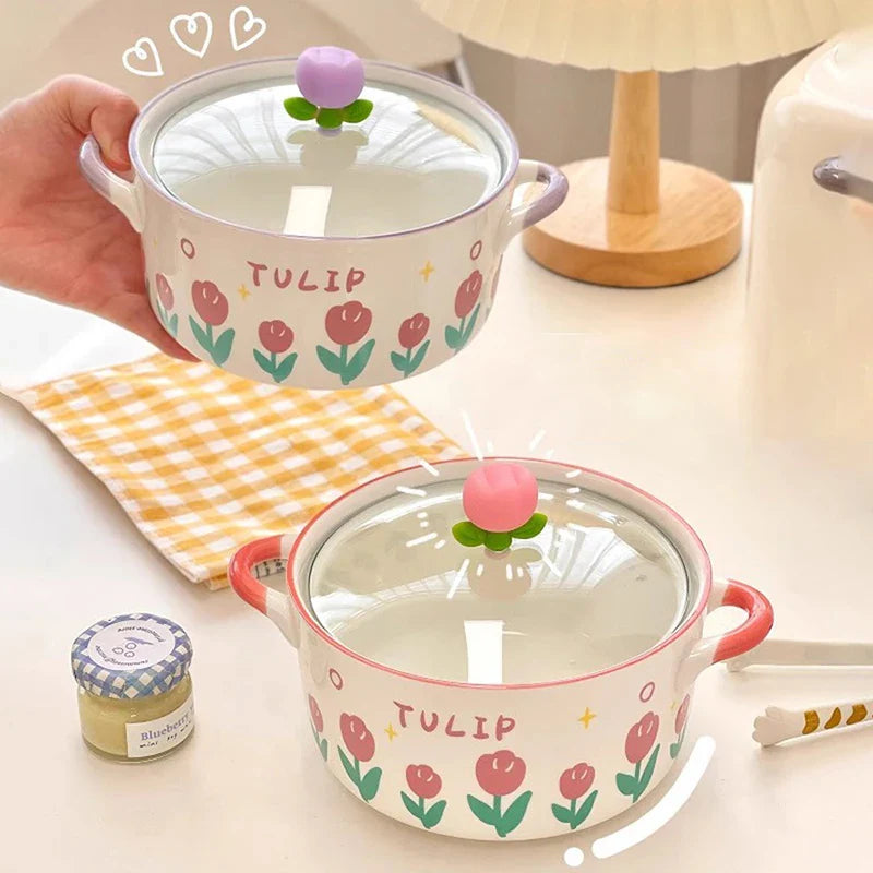 Kawaii Flower Ramen Bowl