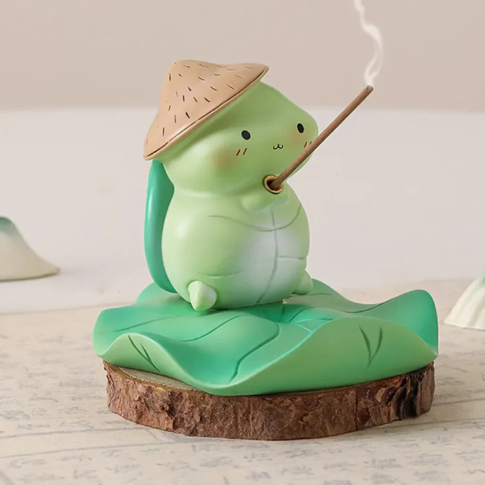 Kawaii Frog Phone Stand & Incense Holder