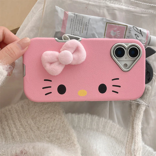 Fashion Cute Hello Kitty Pattern Horizontal Phone Case