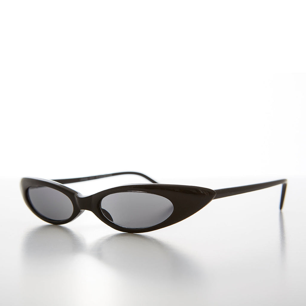 Skinny Punk Rock Cat Eye Sunglass - Slim