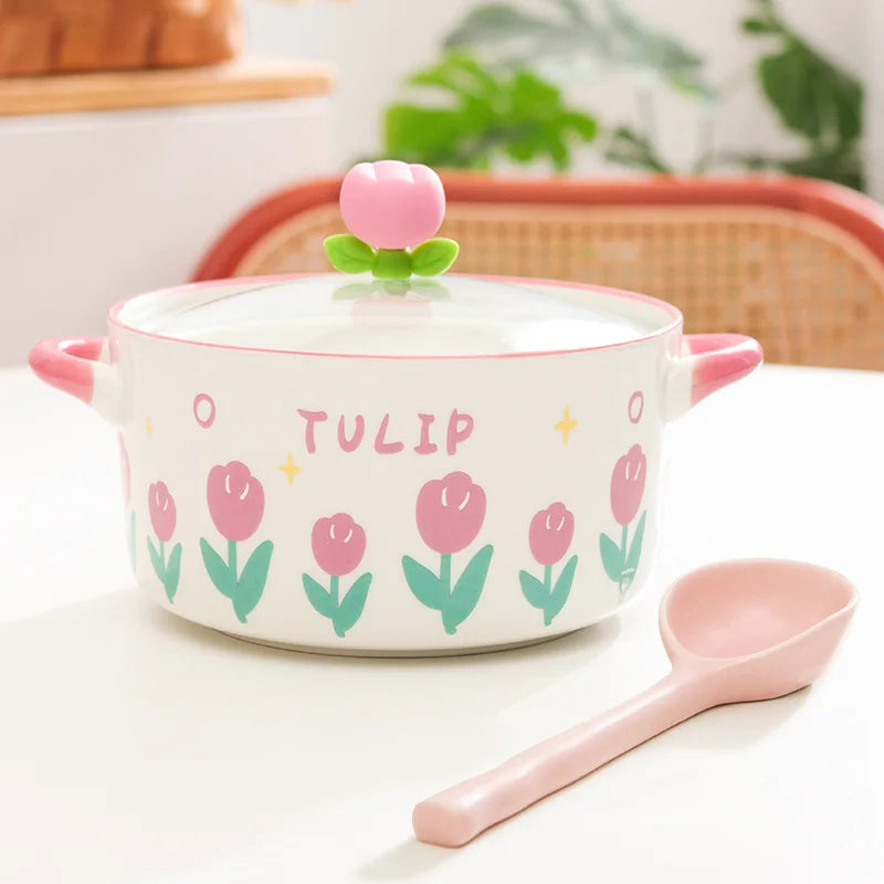 Kawaii Flower Ramen Bowl
