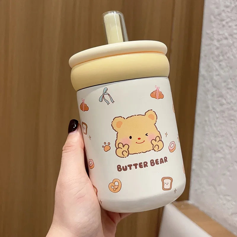 Butter Bear Thermos Cups