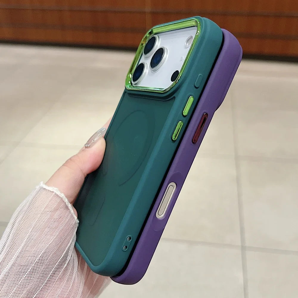 Ultra Thin For Magsafe Wireless Charge Clear Phone Case For iPhone