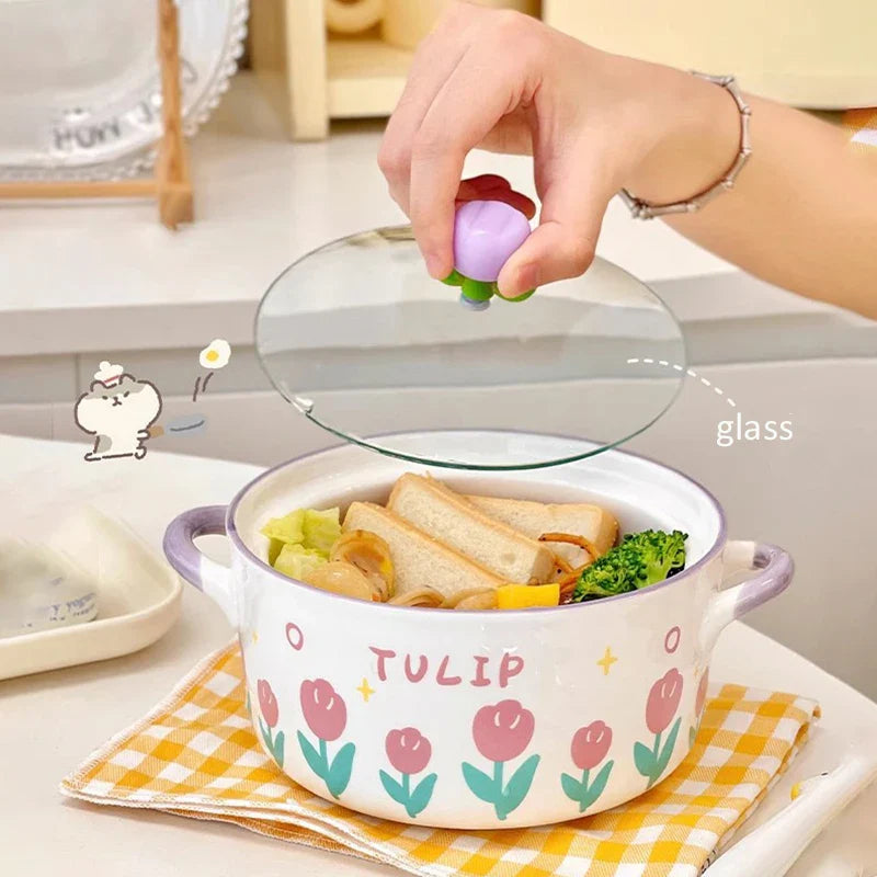 Kawaii Flower Ramen Bowl