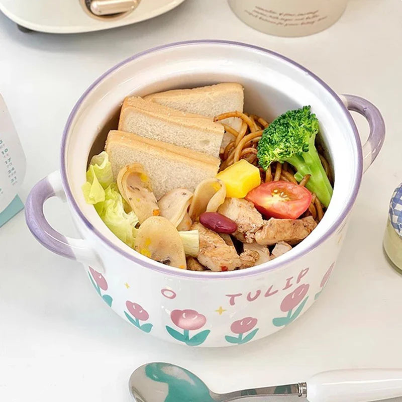 Kawaii Flower Ramen Bowl