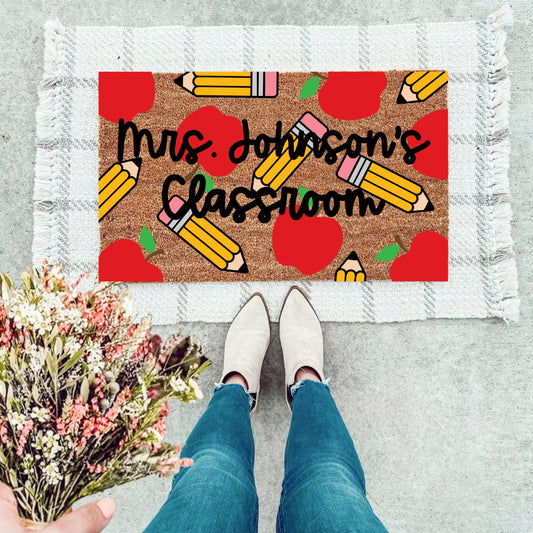 Personalized Teacher Doormat