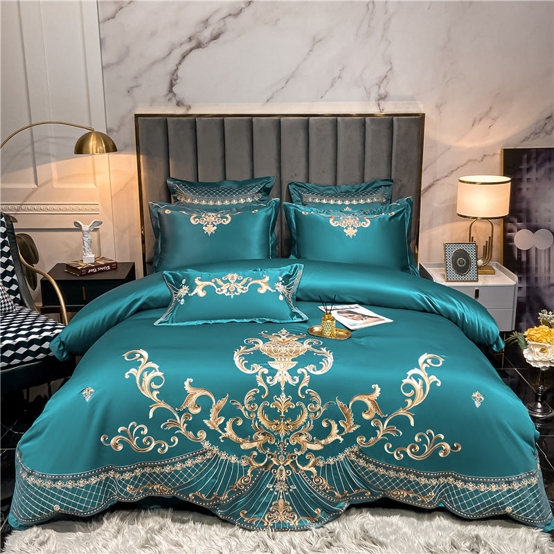 Vintage Embroidered Egyptian Cotton Bedding Set | 3CARATS