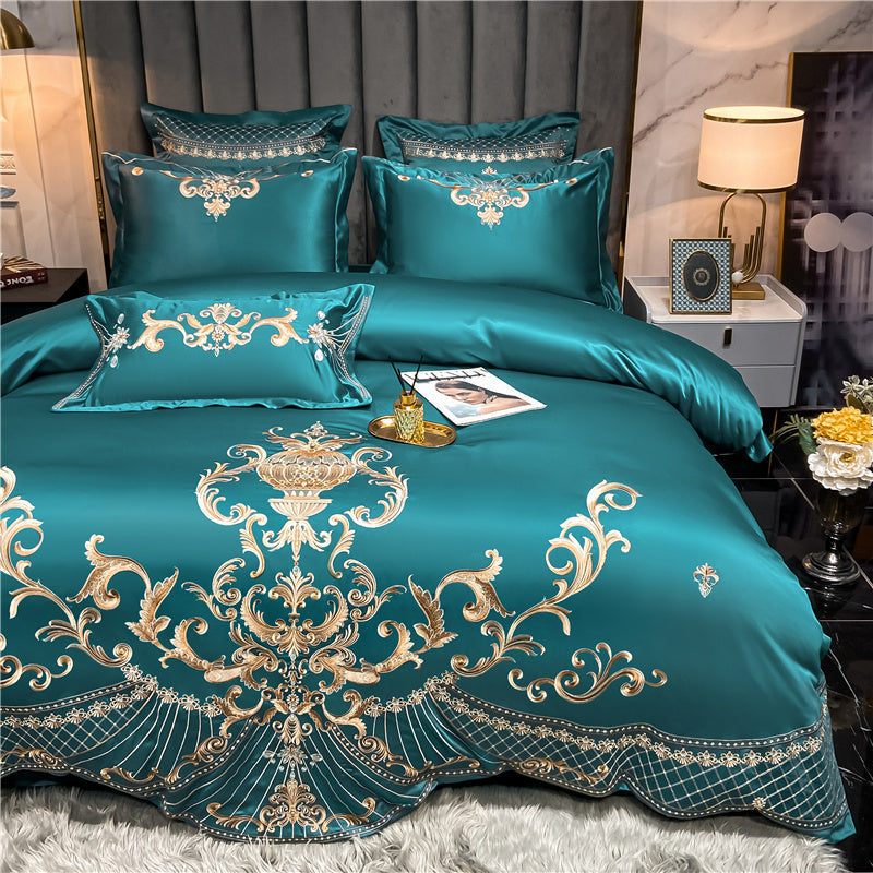 Vintage Embroidered Egyptian Cotton Bedding Set | 3CARATS