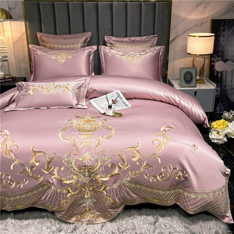 Vintage Embroidered Egyptian Cotton Bedding Set | 3CARATS