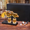 Classic Revolver Whiskey Decanter Set