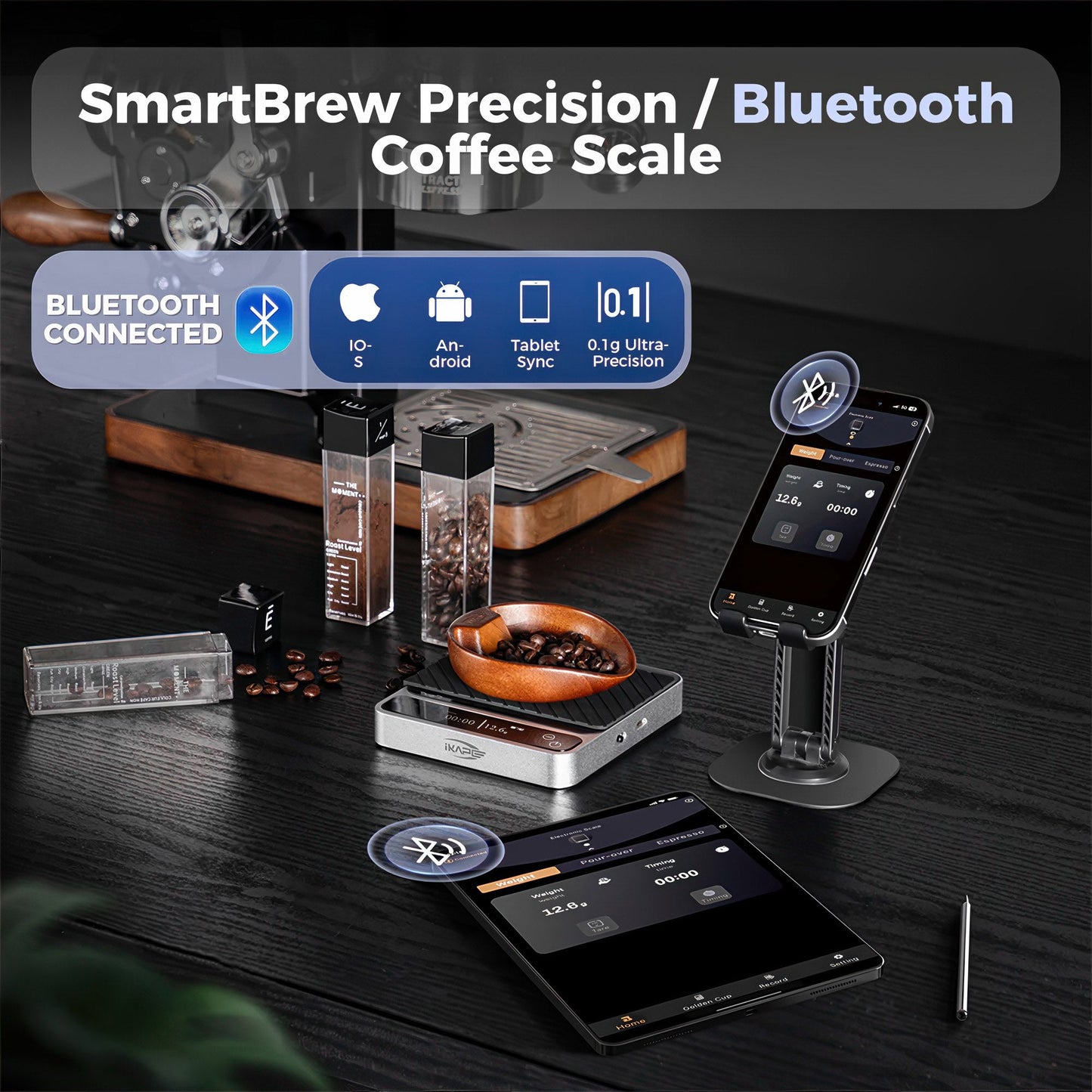 Smart Coffee Scale with Bluetooth APP V2 Pro