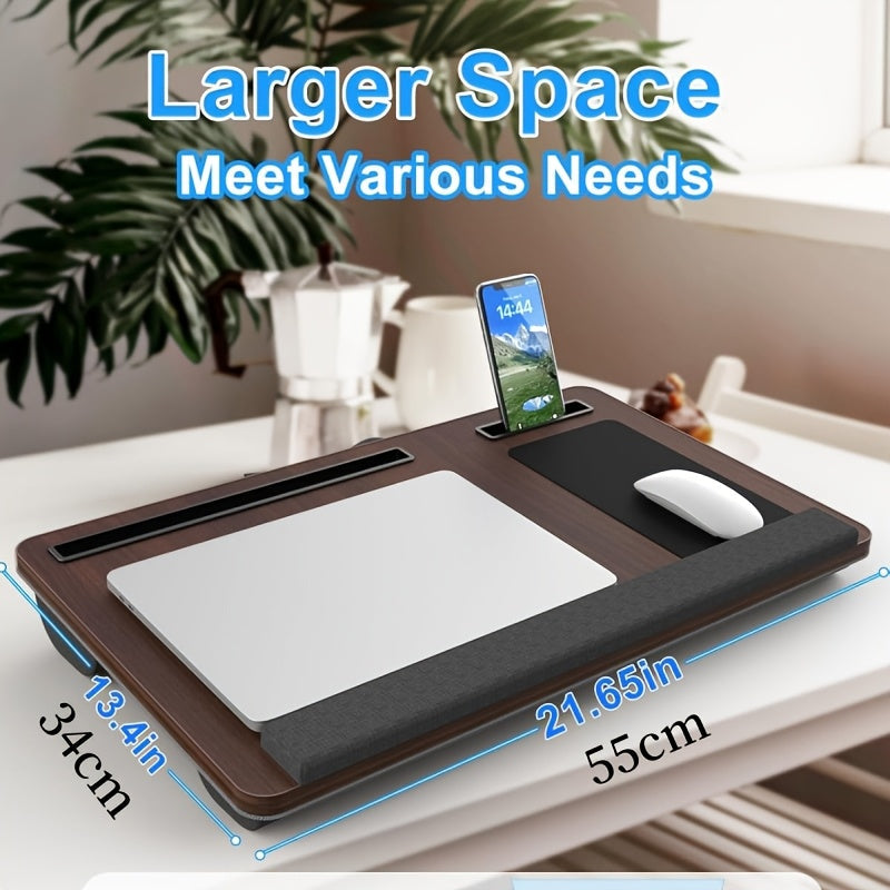 Wooden Laptop Desk with Mouse Pad-1