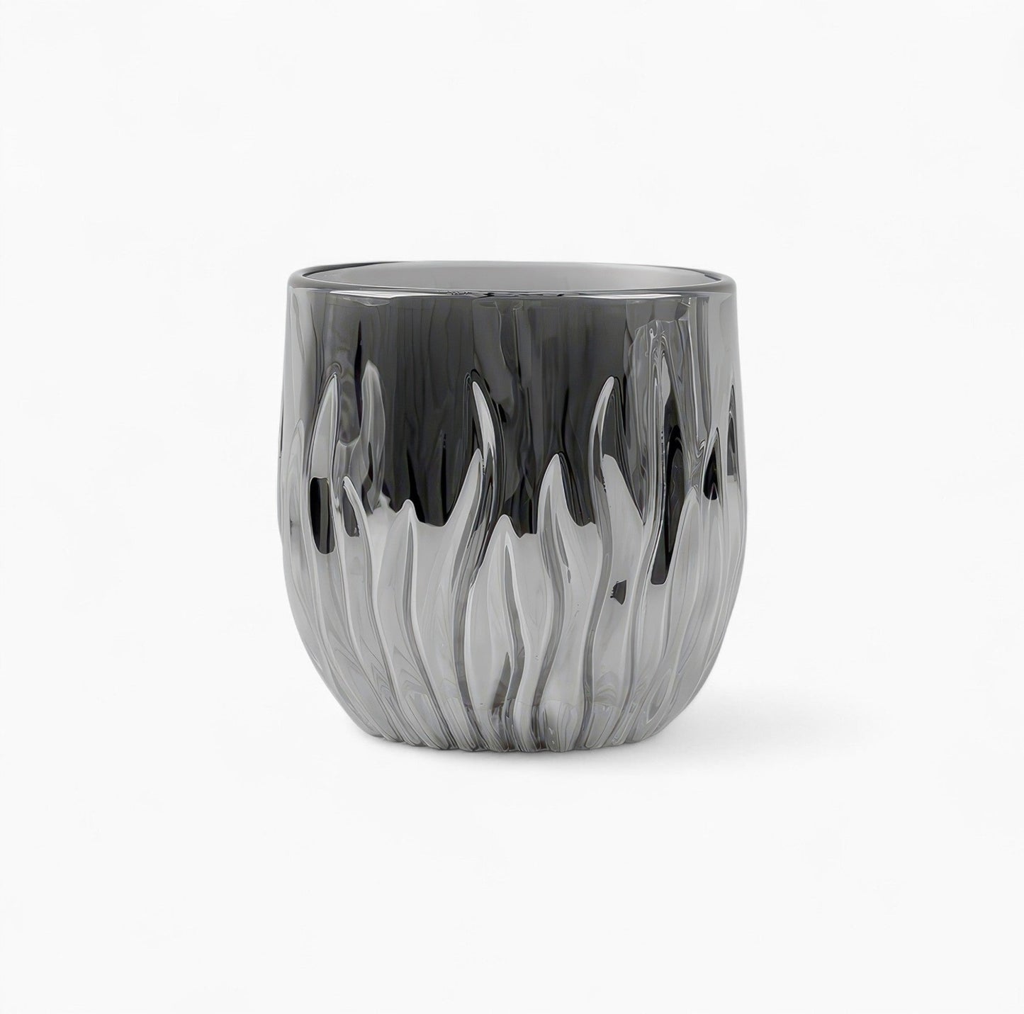 Flame Crystal Cut Glass Coffee Cup