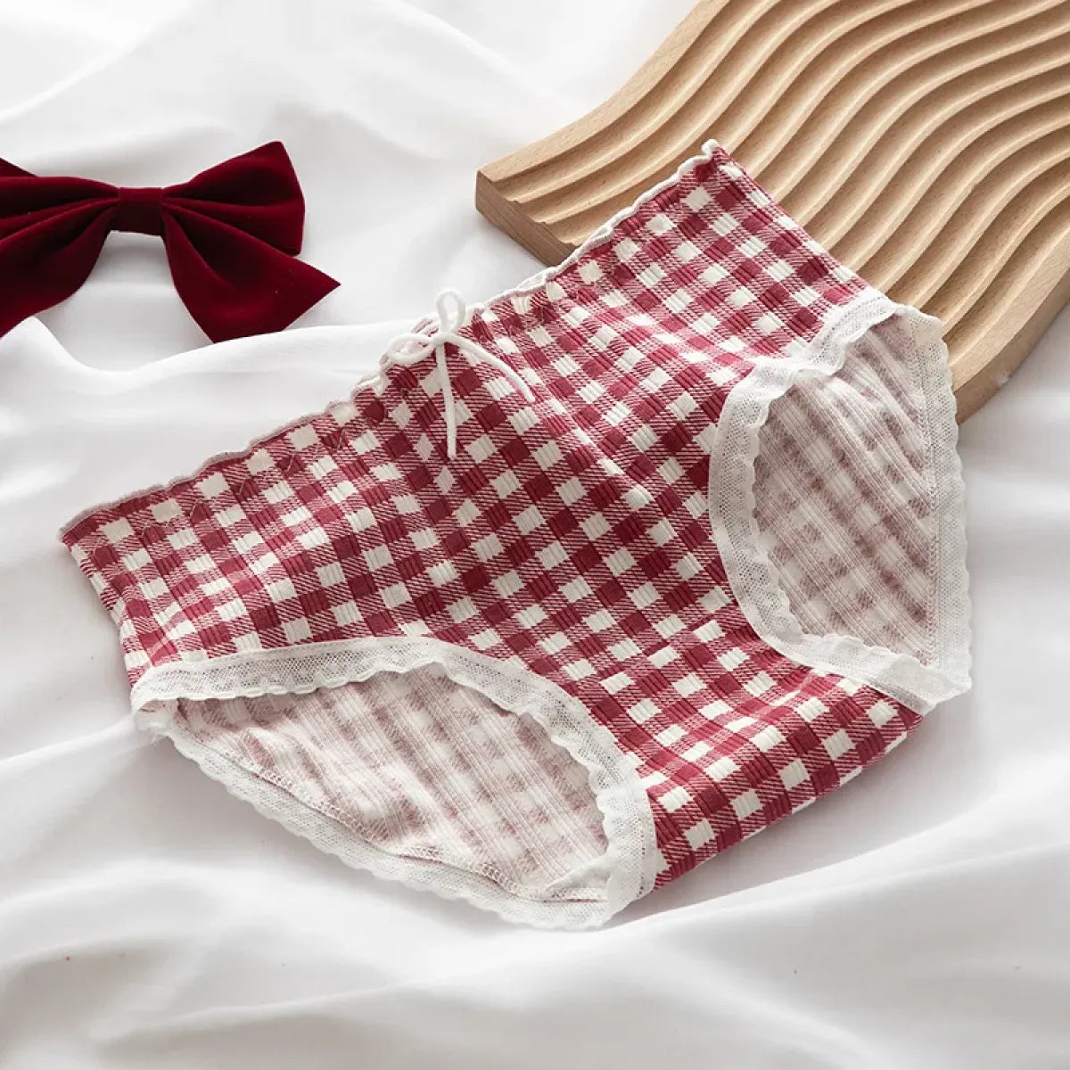 5-Pack Cotton Panties for Women - Plus Size Cute Soft Briefs Sexy Lingerie