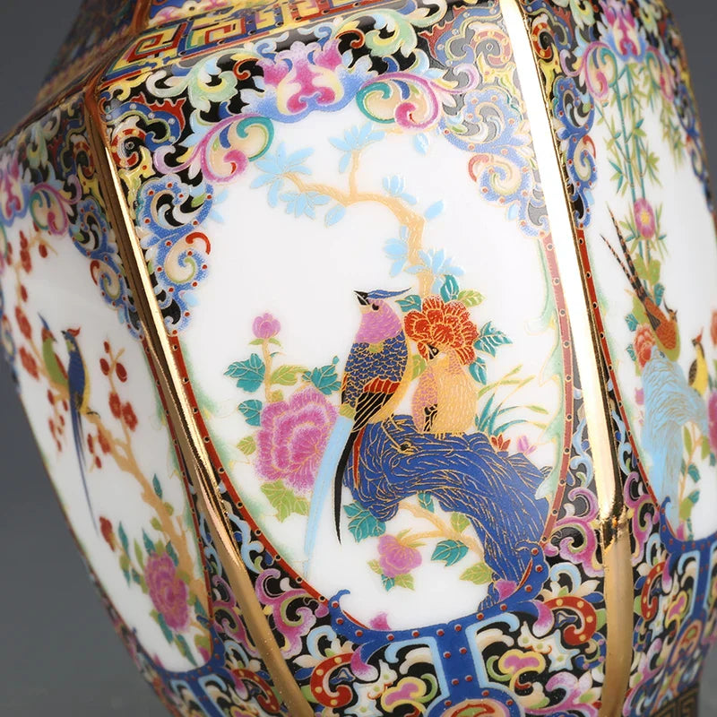 DecorBites™ Antique Enamel Porcelain Vase Collection