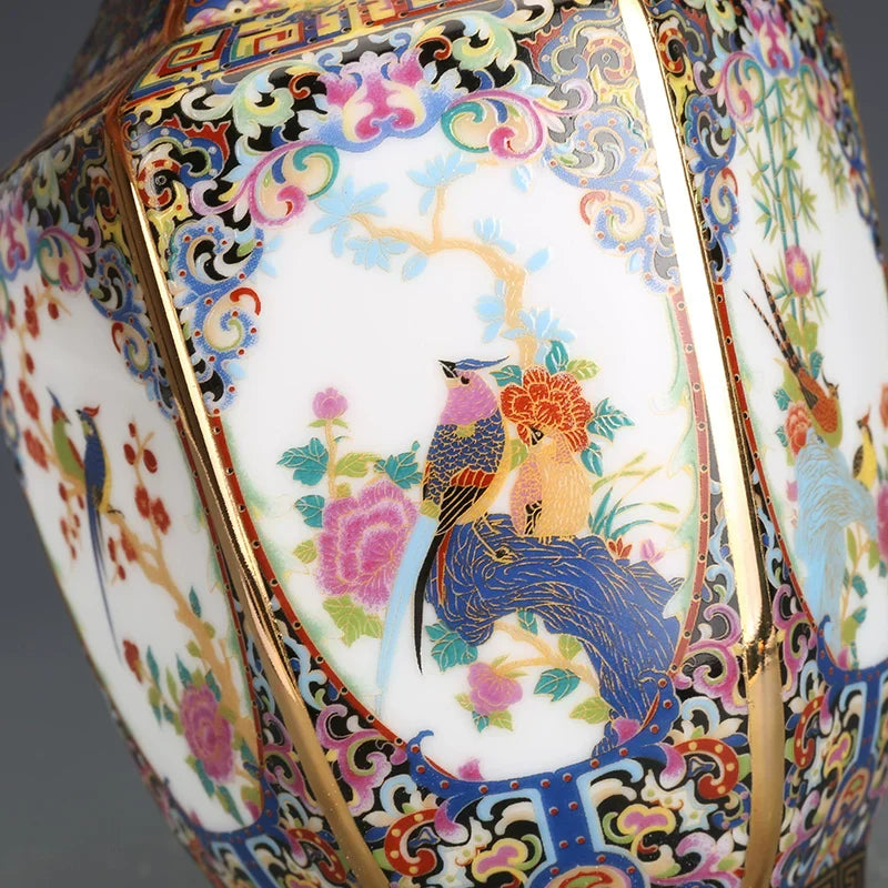 DecorBites™ Antique Enamel Porcelain Vase Collection