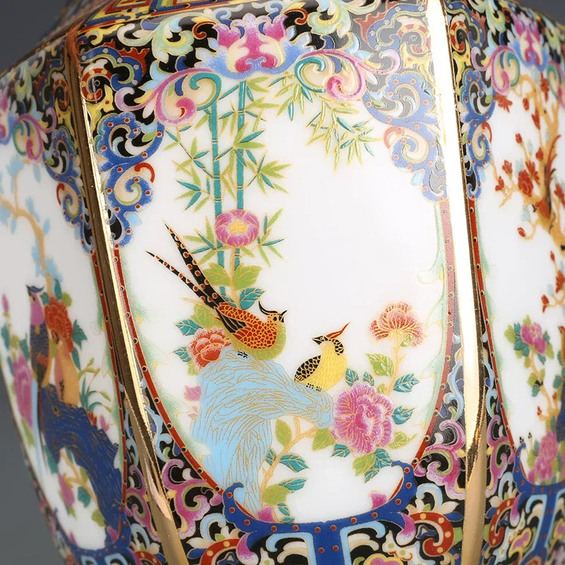 DecorBites™ Antique Enamel Porcelain Vase Collection