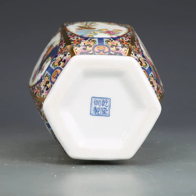 DecorBites™ Antique Enamel Porcelain Vase Collection